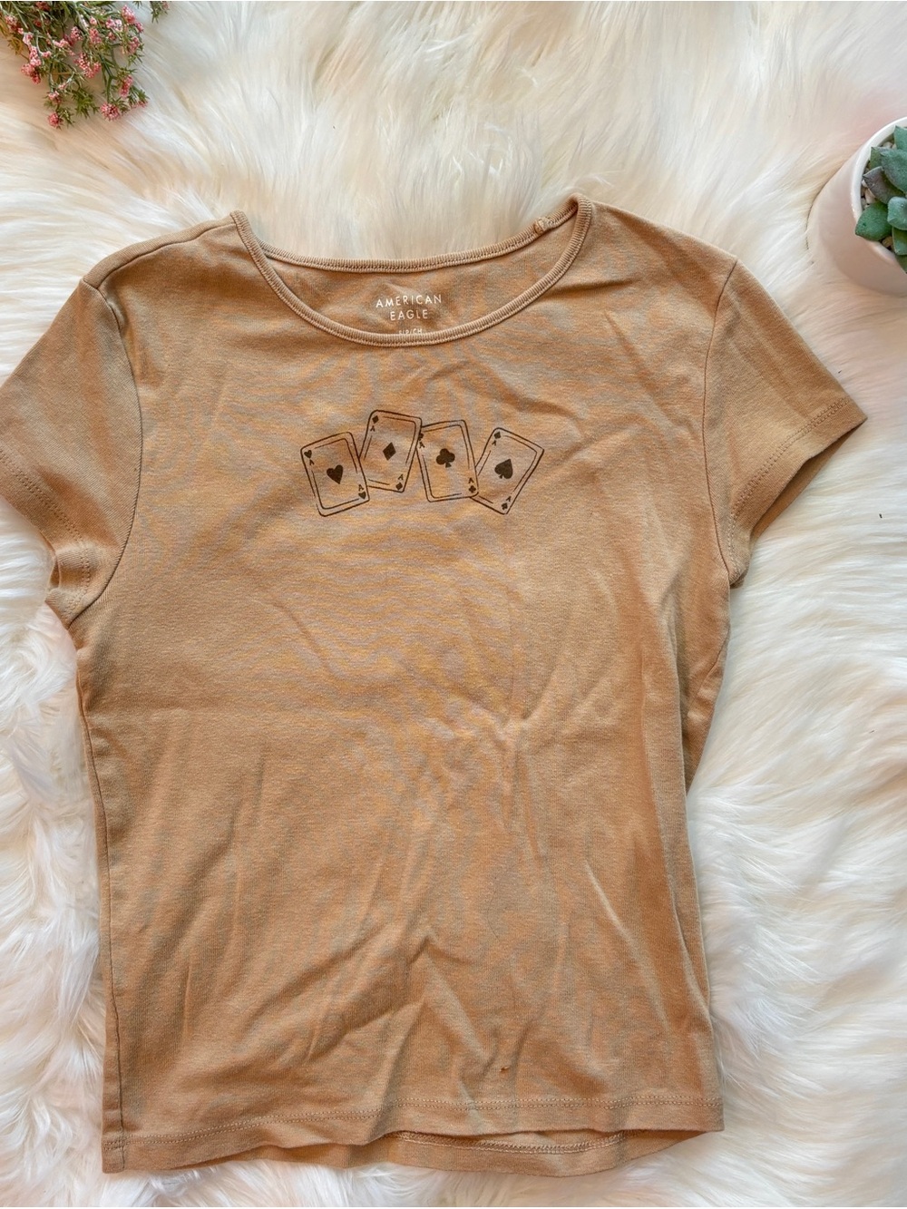 AE Playing Cards Short Sleeve Baby Tee